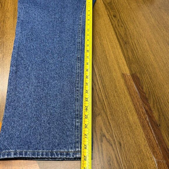 Riders Denim Regular Fit Straight Leg Jeans 38x29 Blue Pre-Shrunk Reinforced NWT - Picture 8 of 9